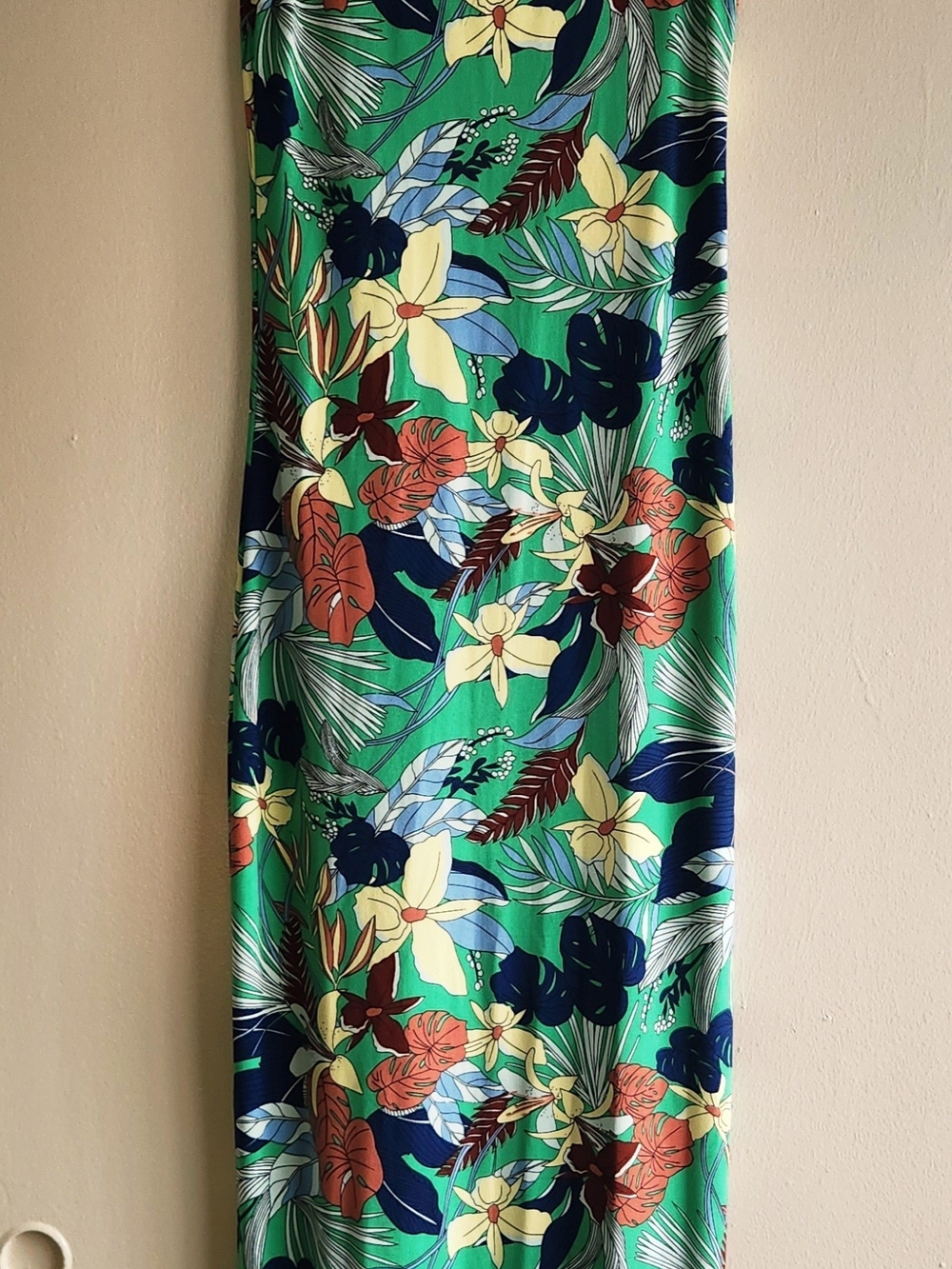 Women’s Tropical Floral Dress - Green Floral